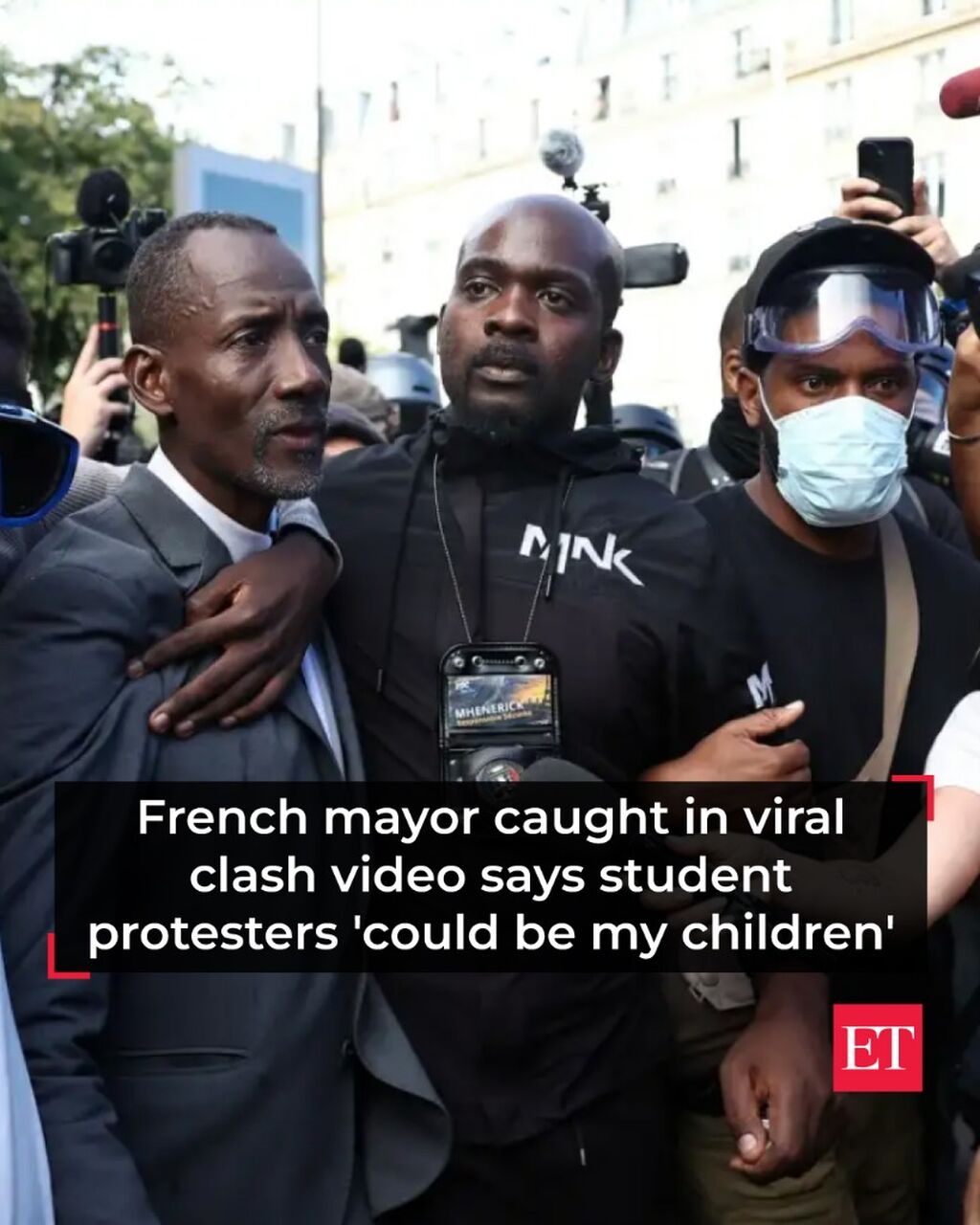 French mayor caught in viral clash video says student protesters 'could be my children' - The Economic Times