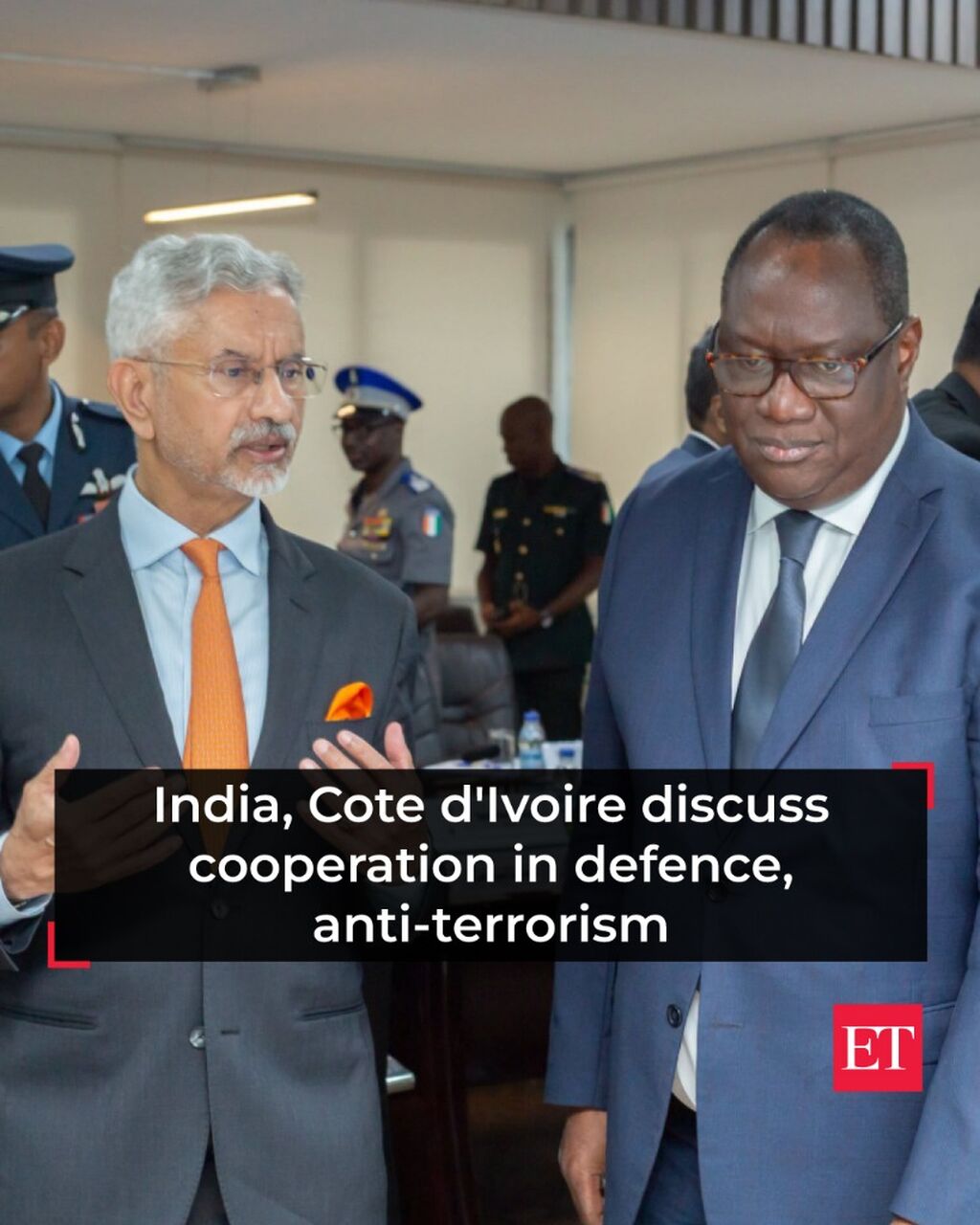 India, Cote d'Ivoire discuss cooperation in defence, anti-terrorism - The Economic Times