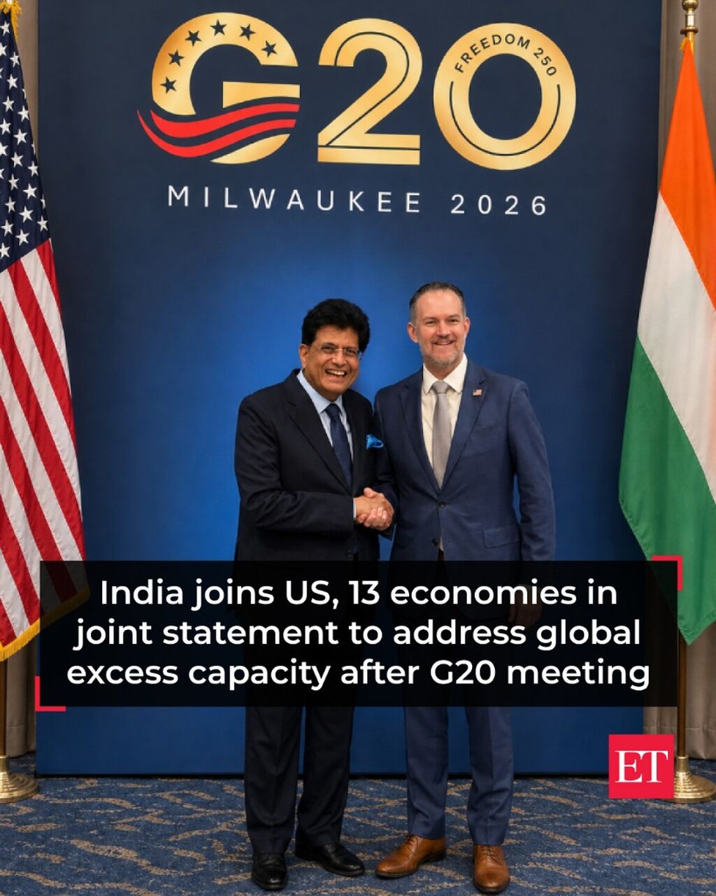 India joins US, 13 economies in joint statement to address global excess capacity after G20 meeting