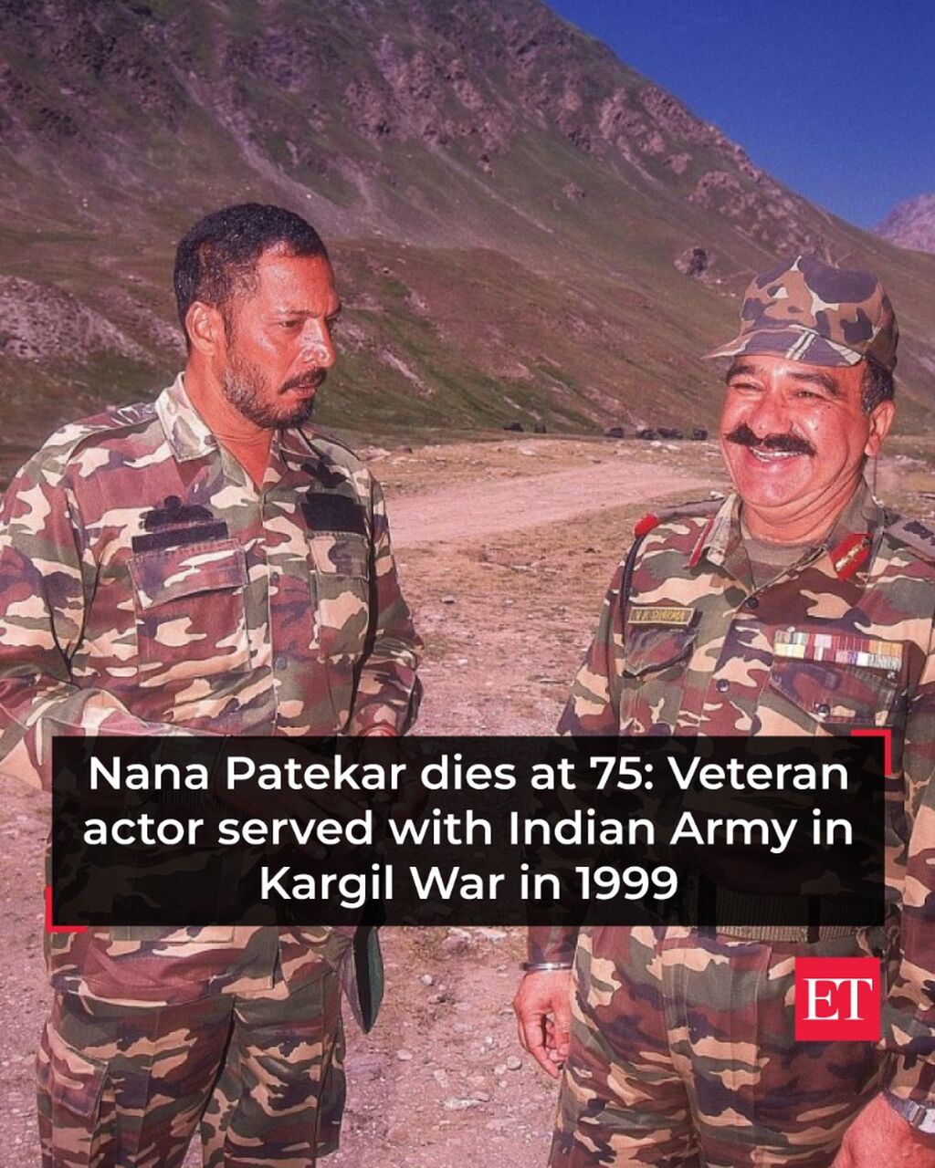 Nana Patekar dies at 75: Veteran actor served with Indian Army in Kargil War in 1999