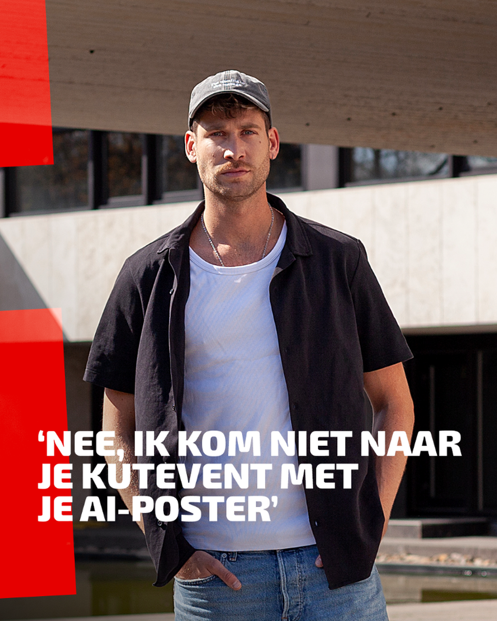 Julien Kooij: &lsquo;Nee, ik kom niet naar je kutevent met je AI-poster&rsquo;