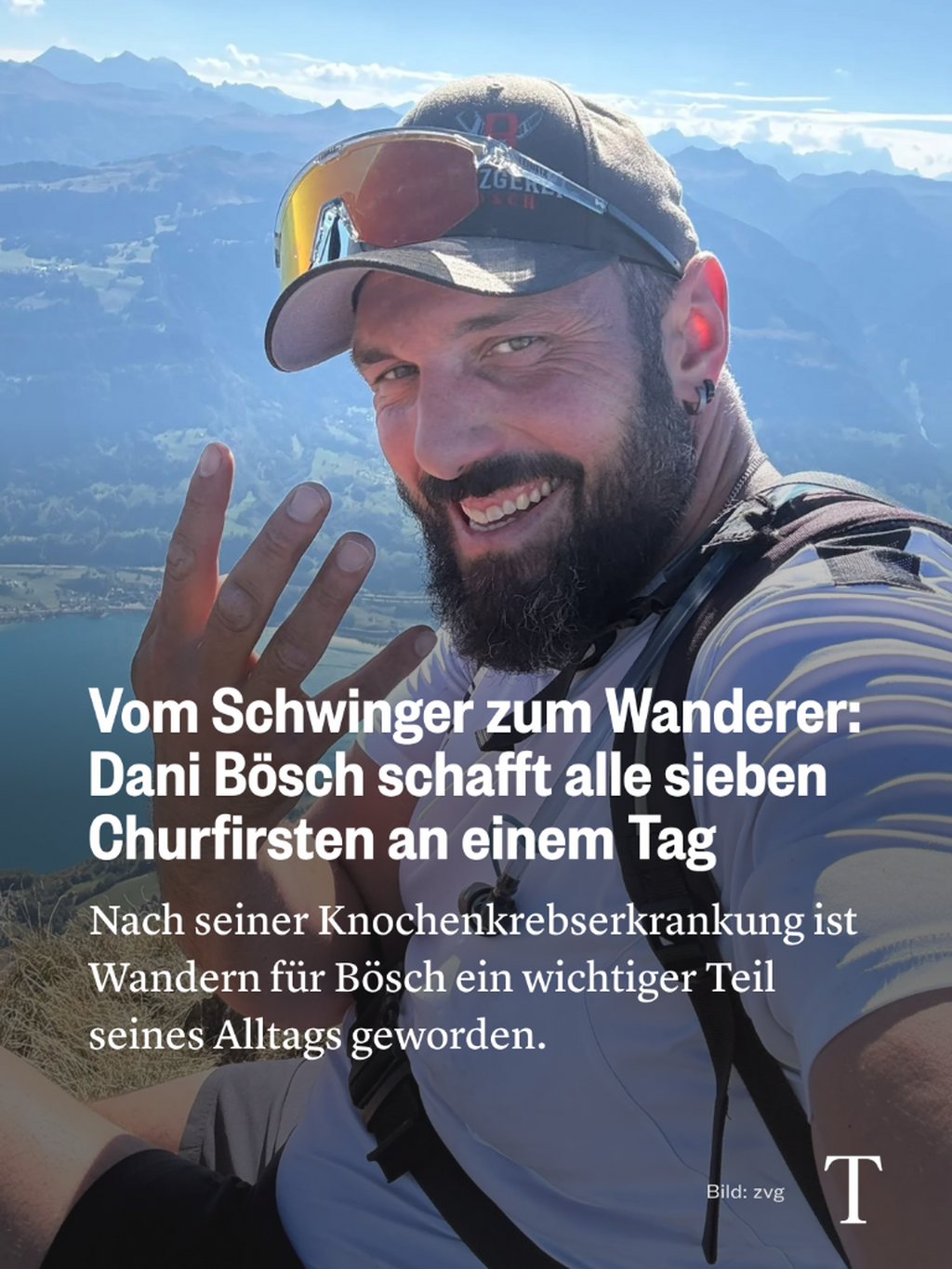 Vom Schwinger zum Wanderer: Dani B&ouml;sch schafft alle sieben Churfirsten an einem Tag