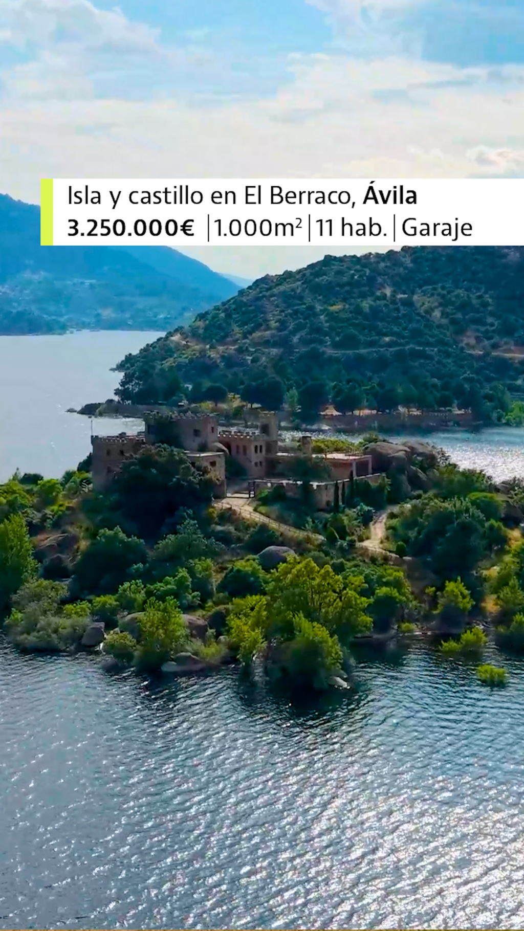 Isla privada y castillo