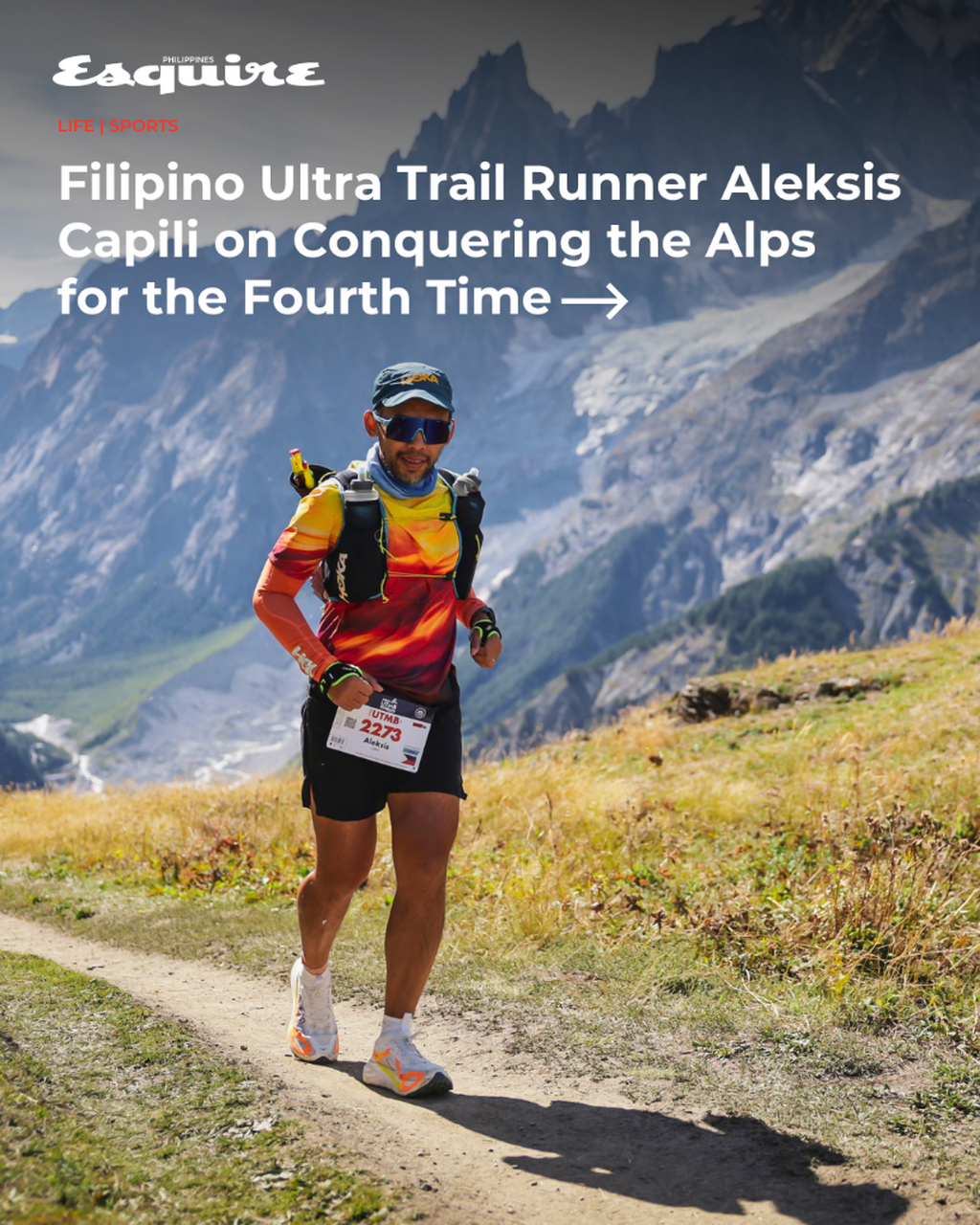 Filipino Ultra Trail Runner Aleksis Capili on Conquering the Alps for the Fourth Time