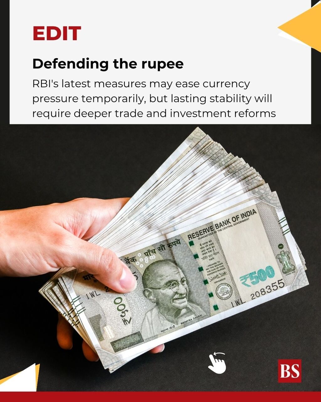 Defending the rupee
