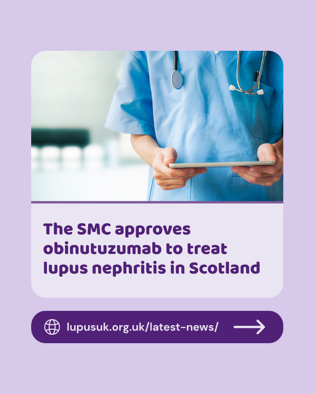 The SMC approves obinutuzumab to treat lupus nephritis in Scotland