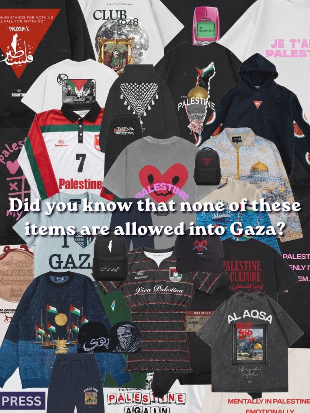 Items into Gaza Post