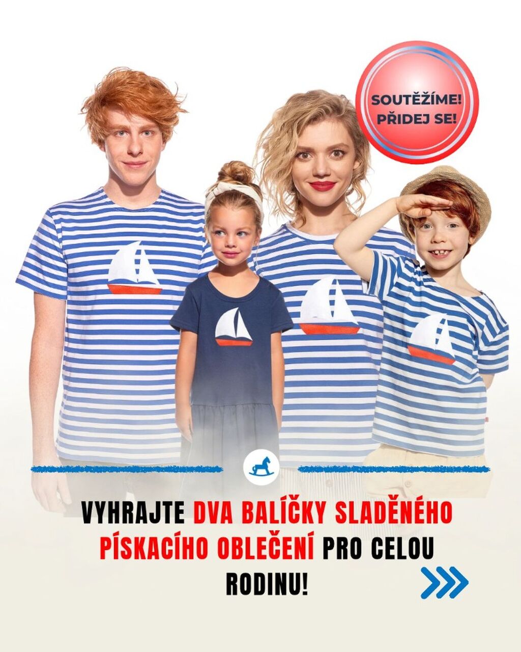 Vyhrajte p&iacute;skac&iacute; oblečen&iacute; pro sebe i děti