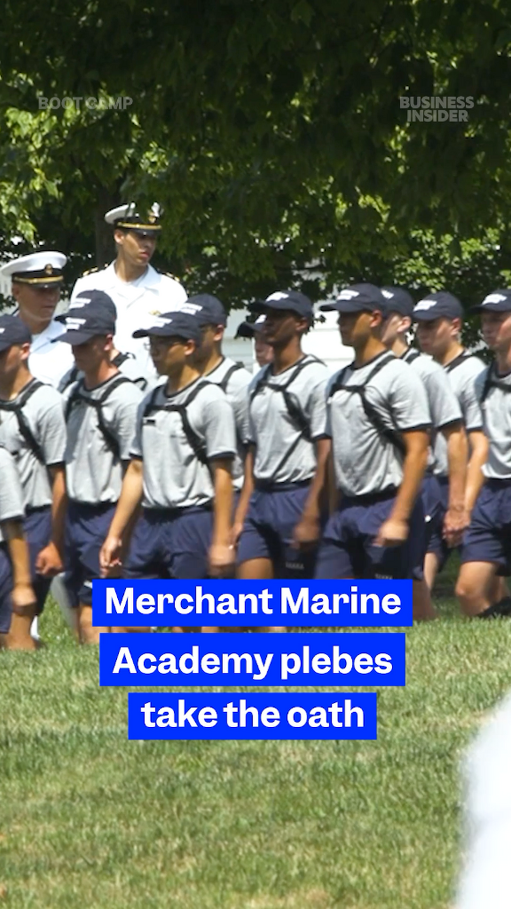 Merchant Marine Academy plebes take the oath