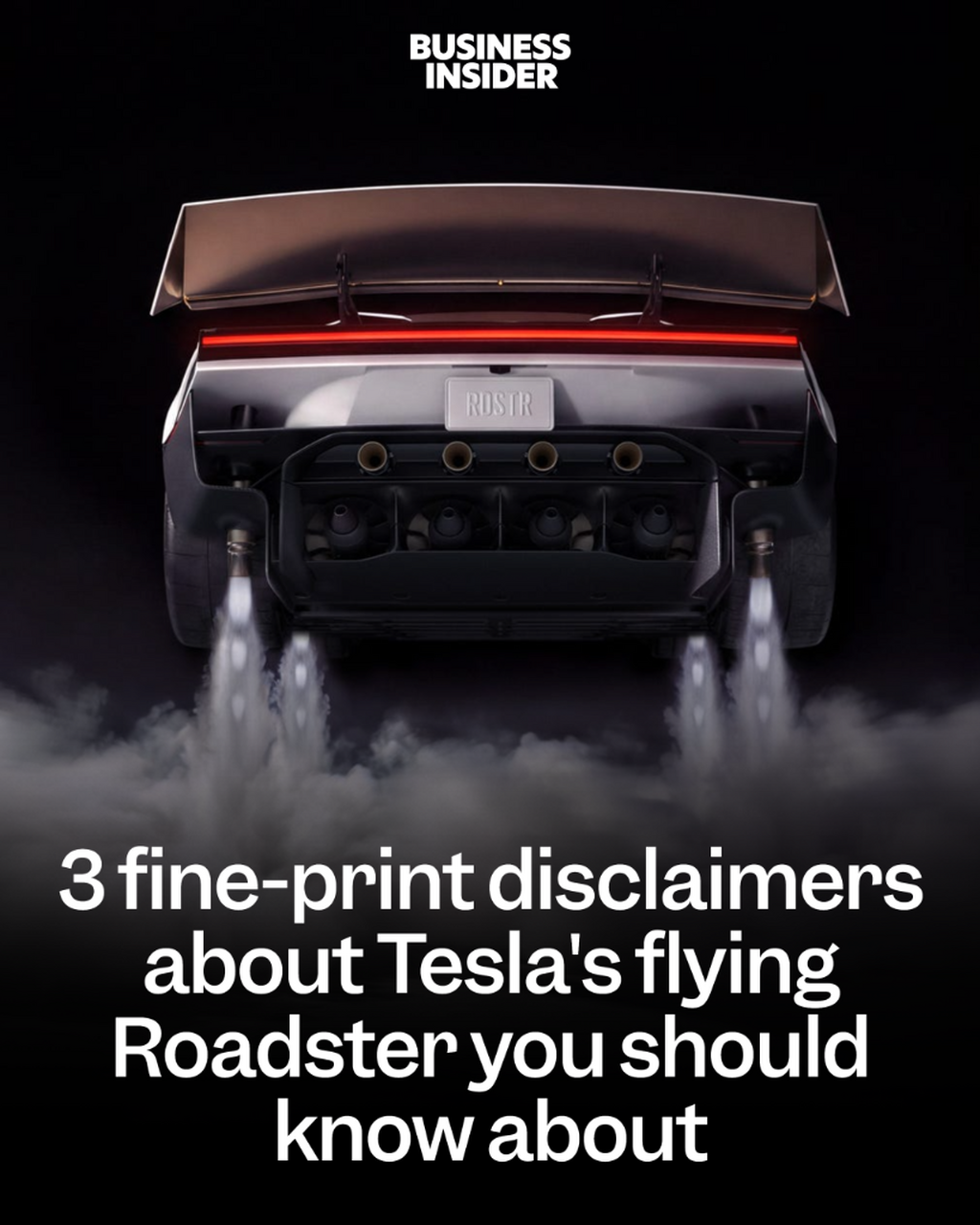 3 fine-print disclaimers about Tesla's flying Roadster you should know about