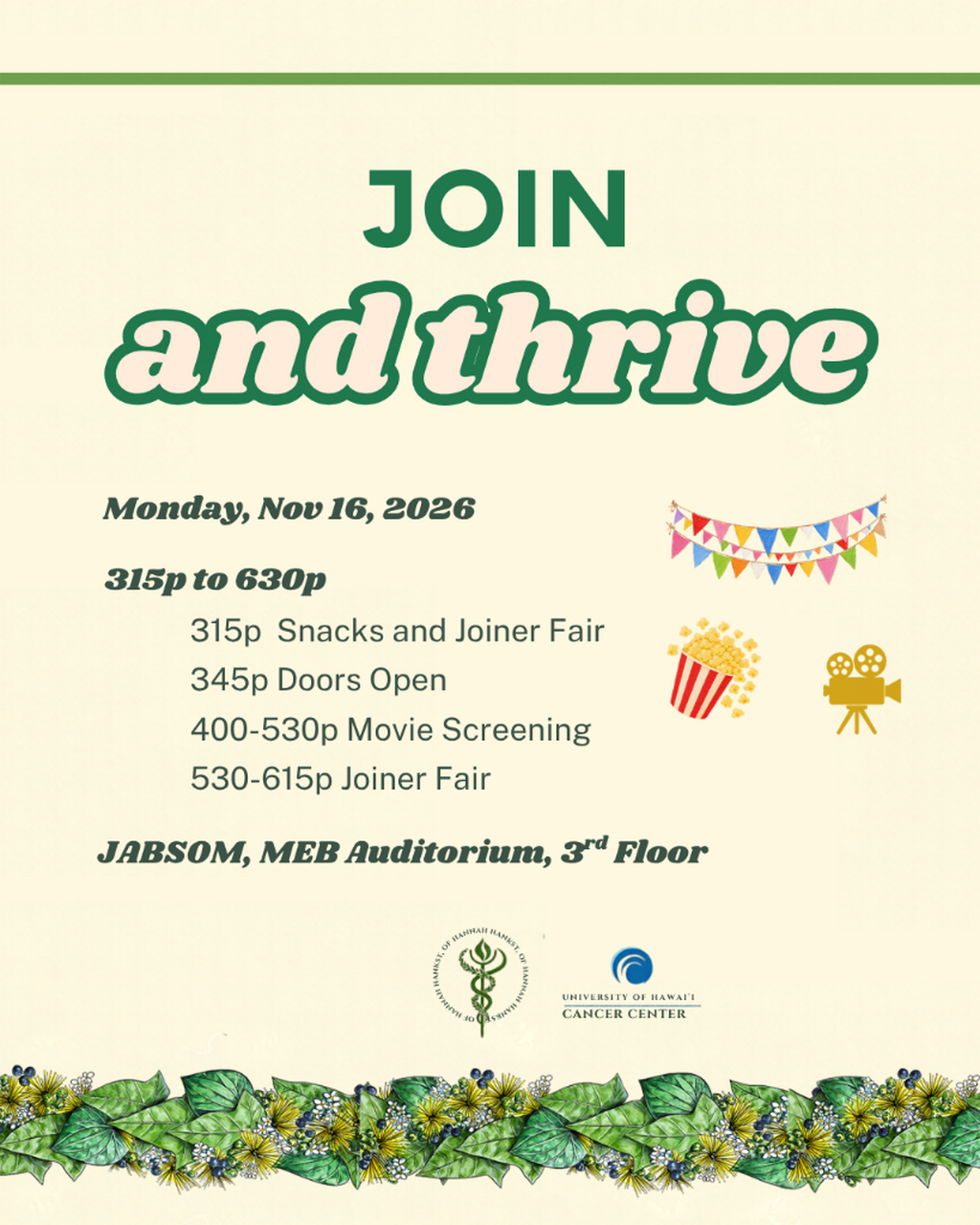 Join and Thrive on November 16th