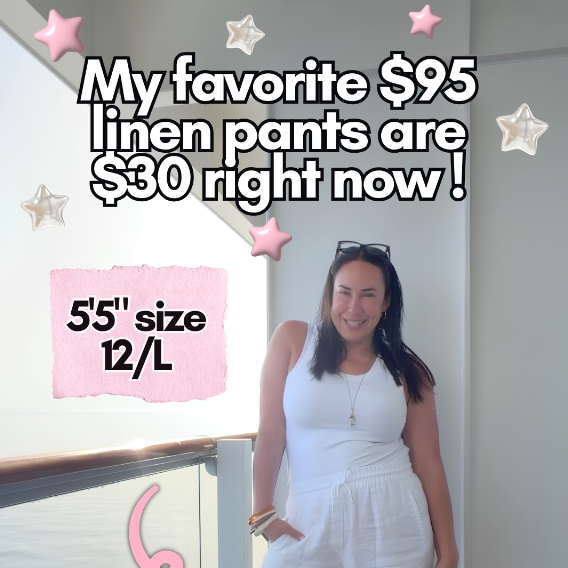 My Favorite $95 Linen Pants are $30 right now