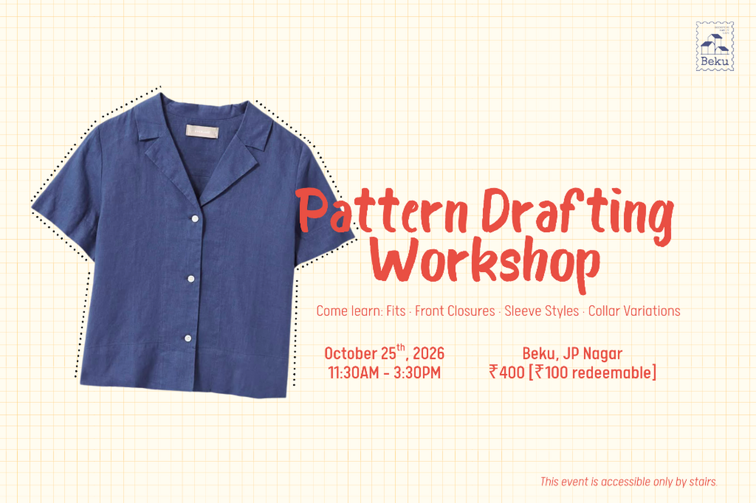 Pattern Drafting Workshop with Sinchana (25/10)