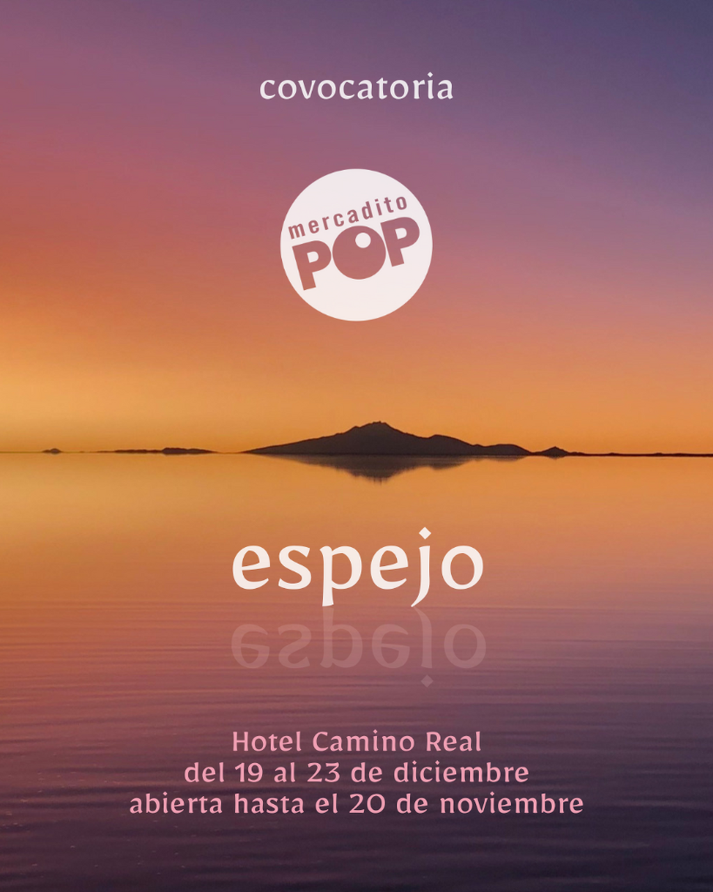 Convocatoria Mercadito POP Espejo