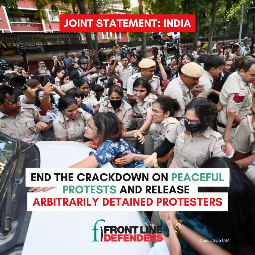 India: End the crackdown on peaceful protests and release arbitrarily detained protesters