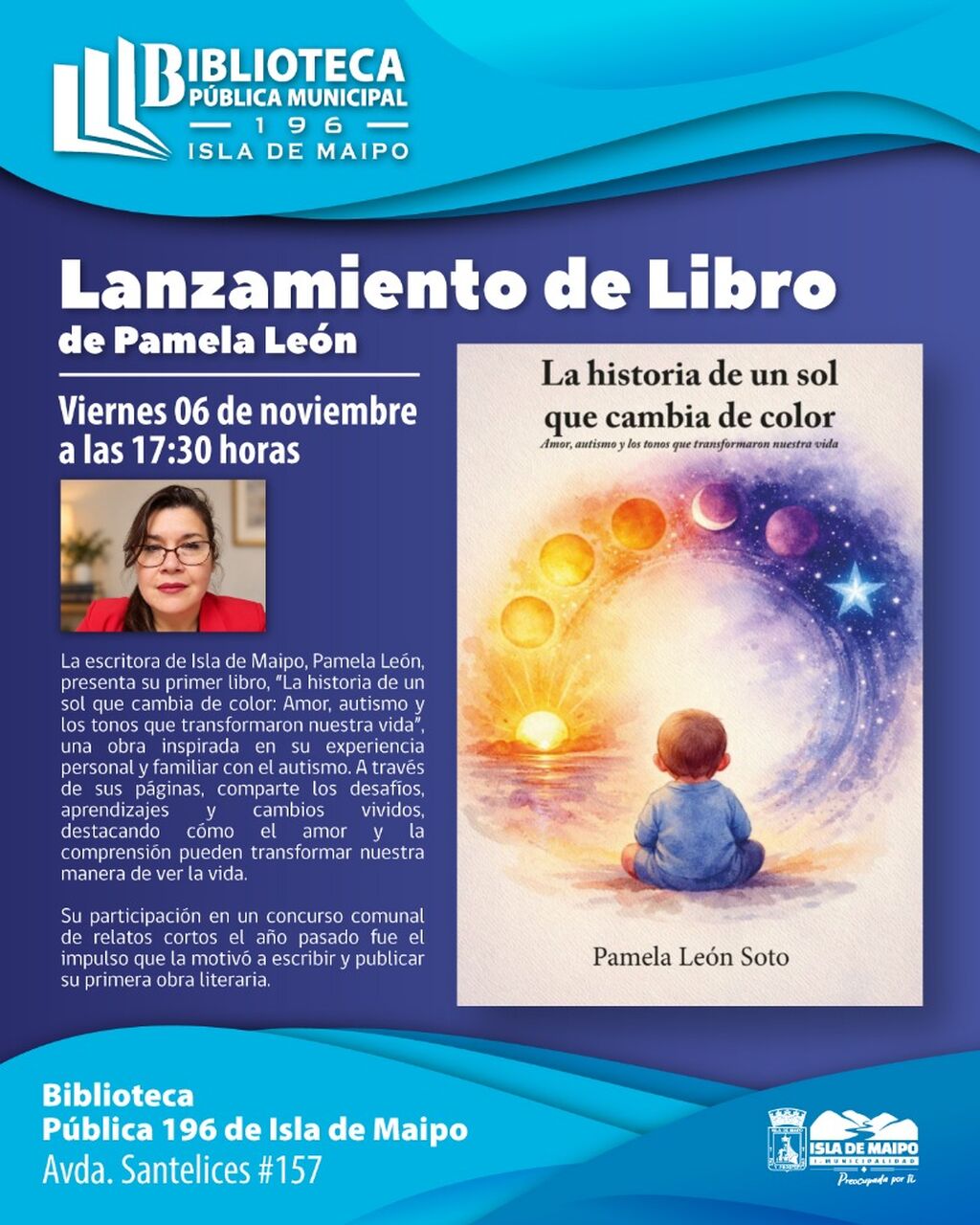Inscripci&oacute;n Lanzamiento libro &ldquo;La historia de un sol que cambia de color&rdquo;