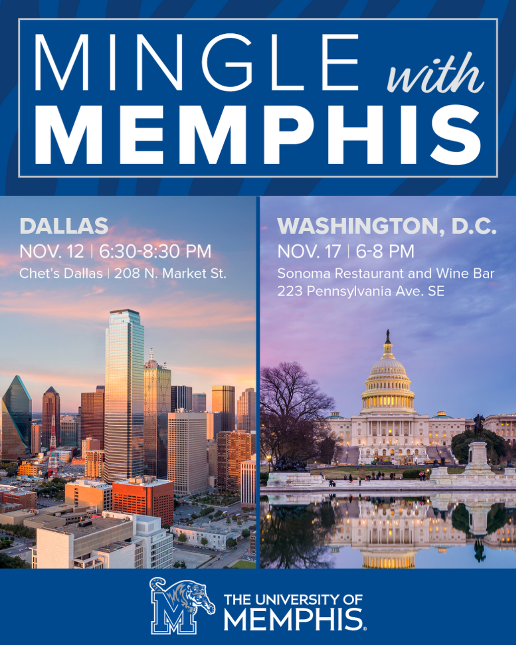 Mingle with Memphis - Dallas & DC