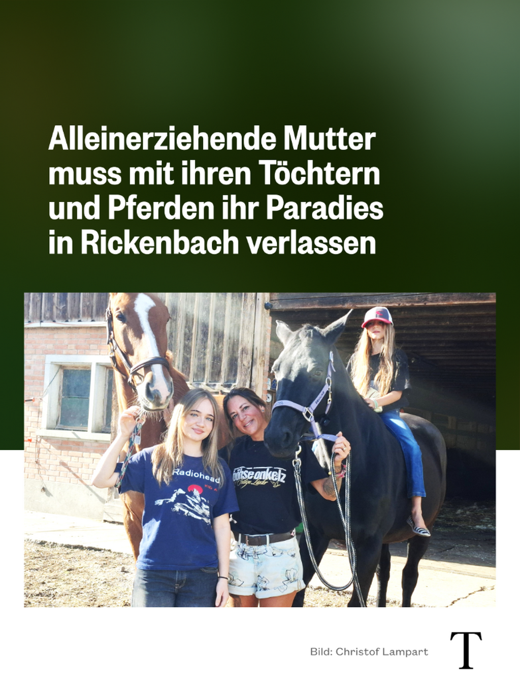 Familie Lienhard muss Reit-Paradies aufgeben