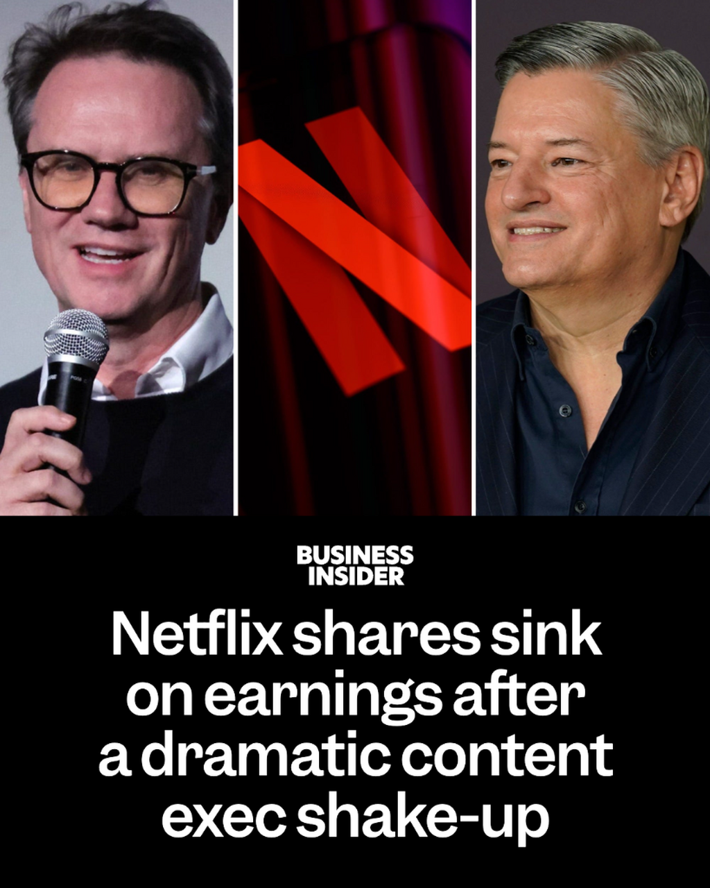 Netflix shares sink on earnings after a dramatic content exec shake-up
