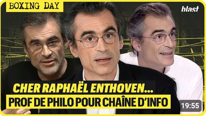 Boxing Day vid&eacute;o #1 : &laquo; Cher Rapha&euml;l Enthoven &raquo;