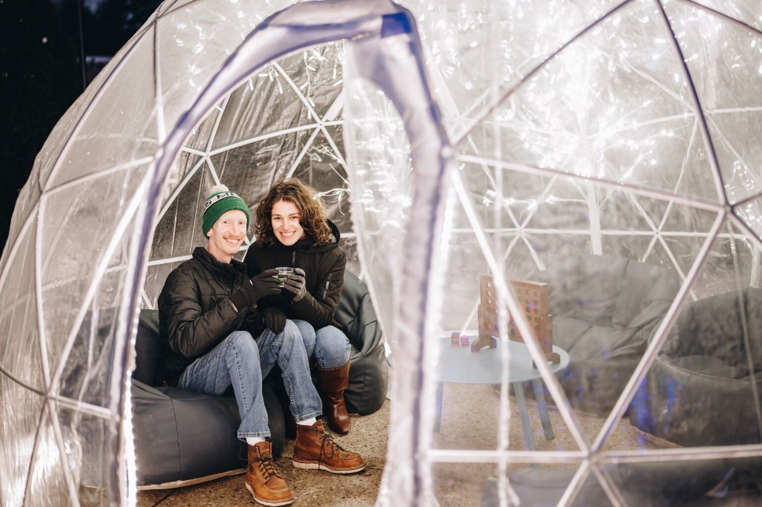 Conservatory Aglow Igloo Rentals