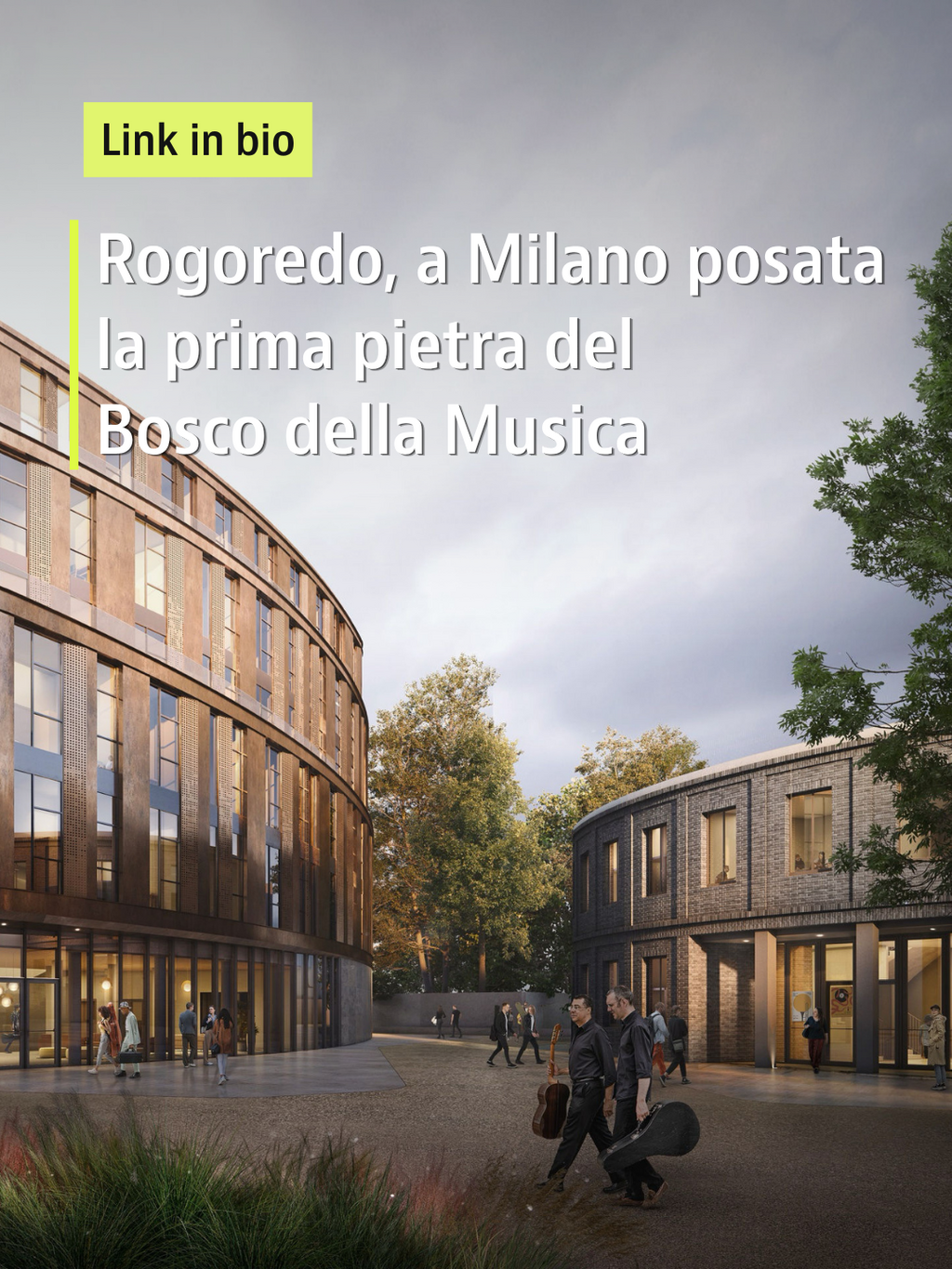 Rogoredo, a Milano posata la prima pietra del Bosco della Musica