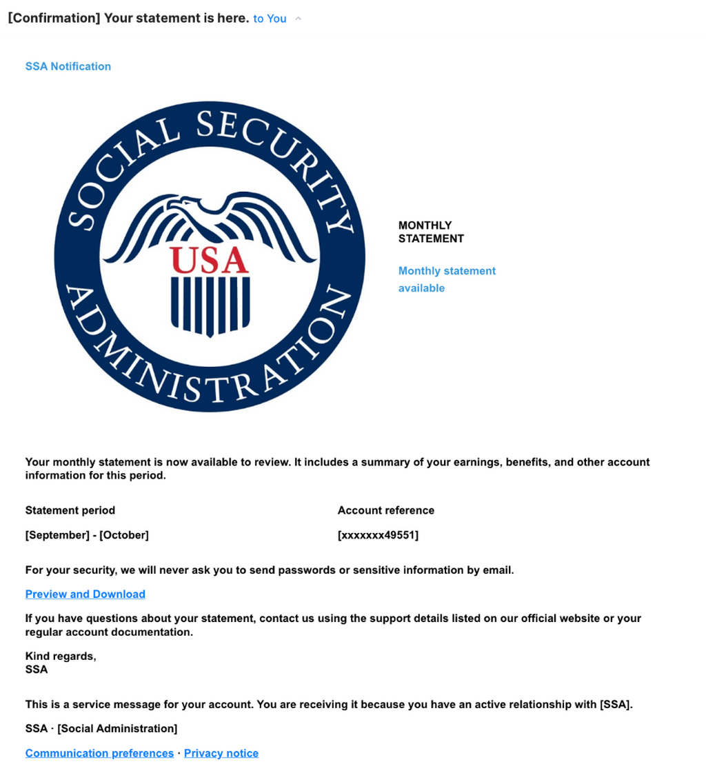 Fake Social Security Statement Scam Targets Your Computer