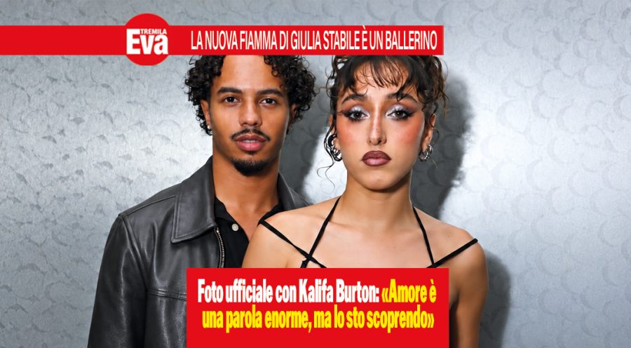 Giulia Stabile allo scoperto con il ballerino Kalifa Burton