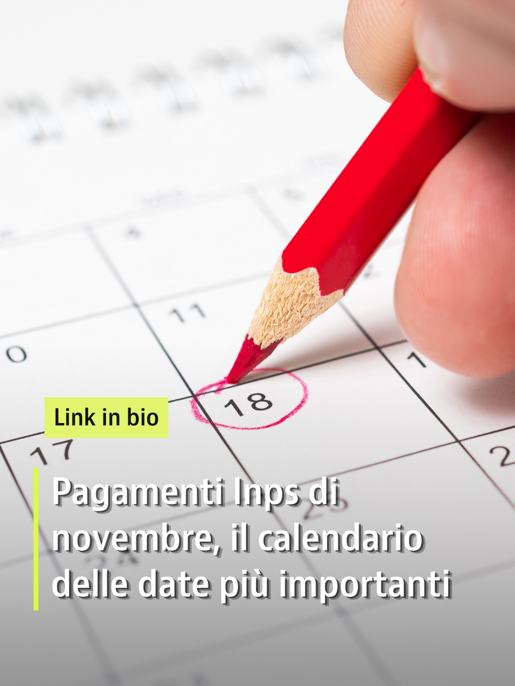 Pagamenti Inps di novembre 2026, il calendario delle date pi&ugrave; importanti