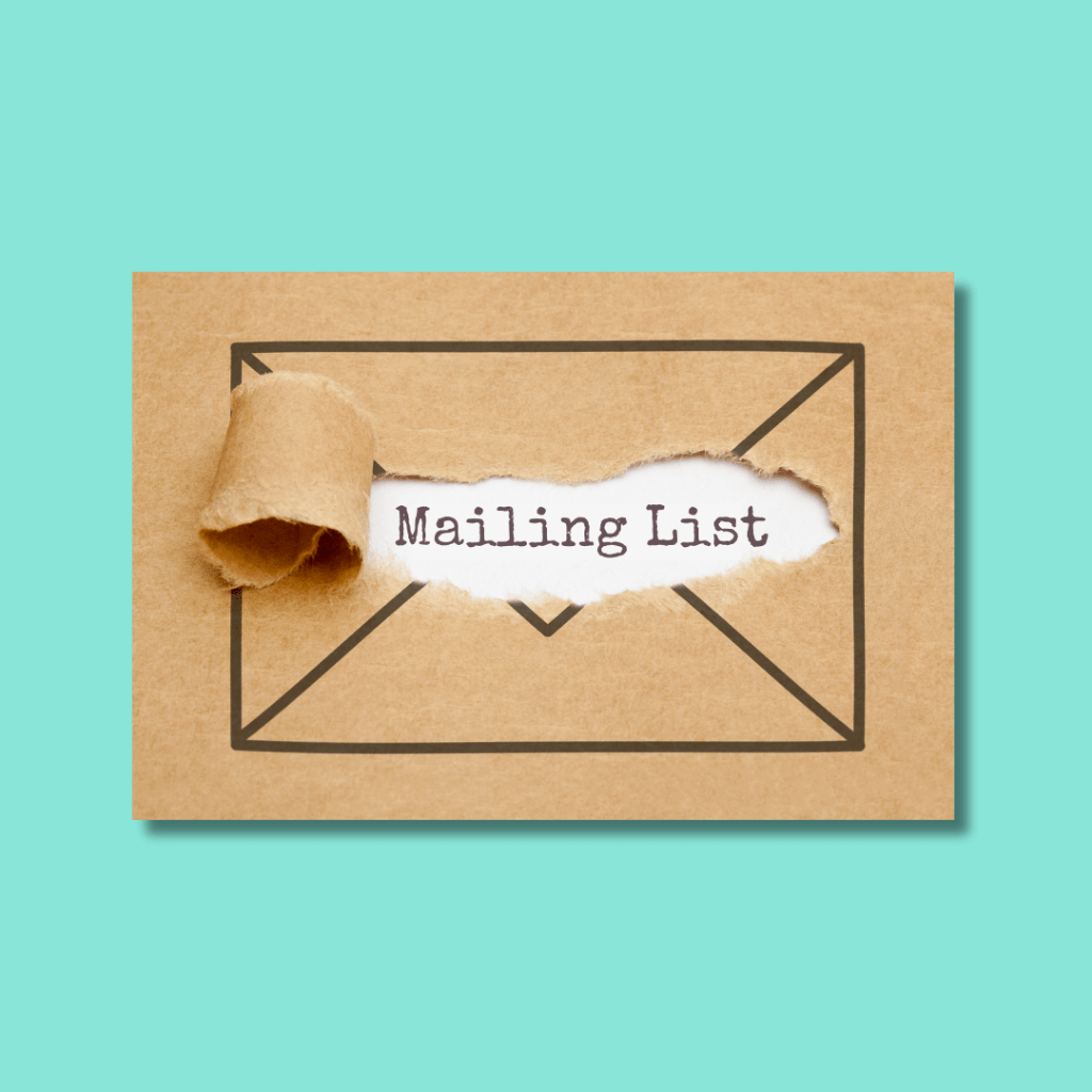 Mailing List sign up