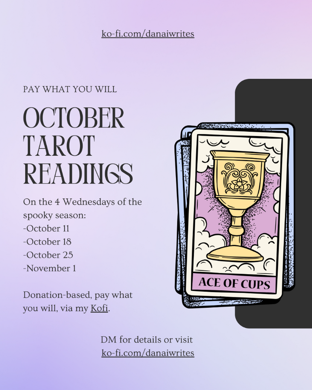 Buy me a Ko-Fi for a Tarot reading!