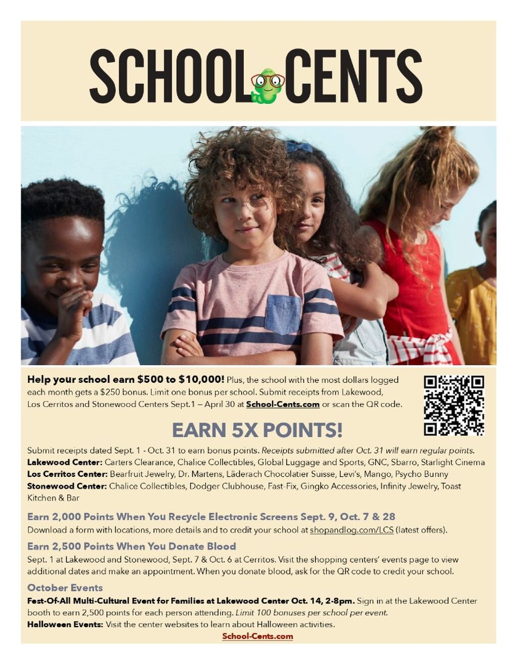 School Cents Receipts 