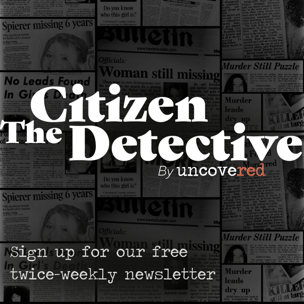 Sign up for The Citizen Detective!