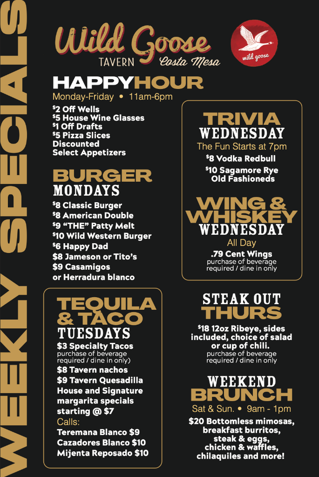 Weekly Specials