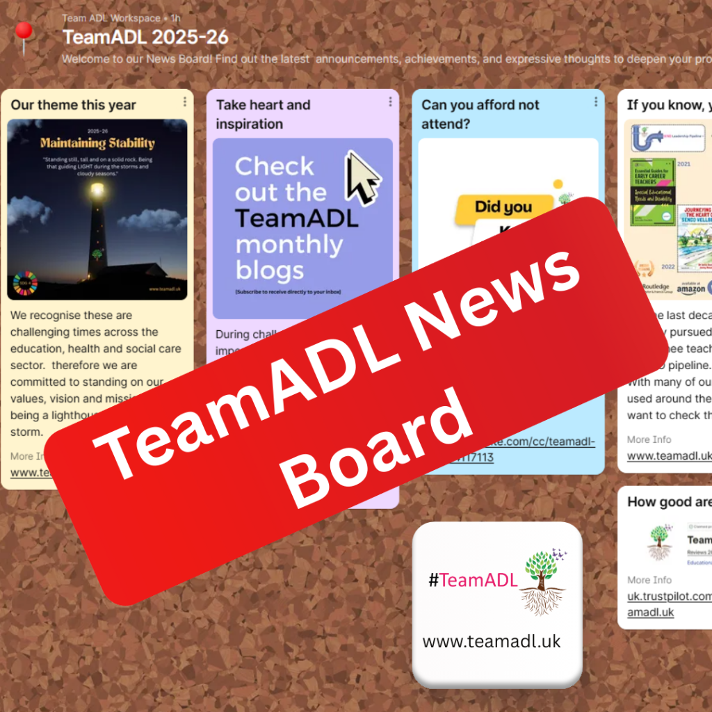 TeamADL News Board and see our LATEST (including events)