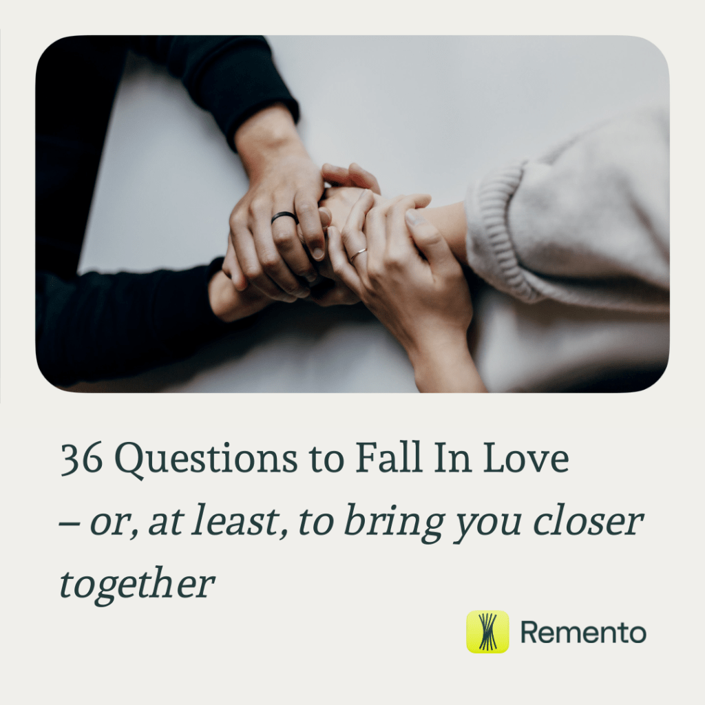 36 Questions to Fall In Love