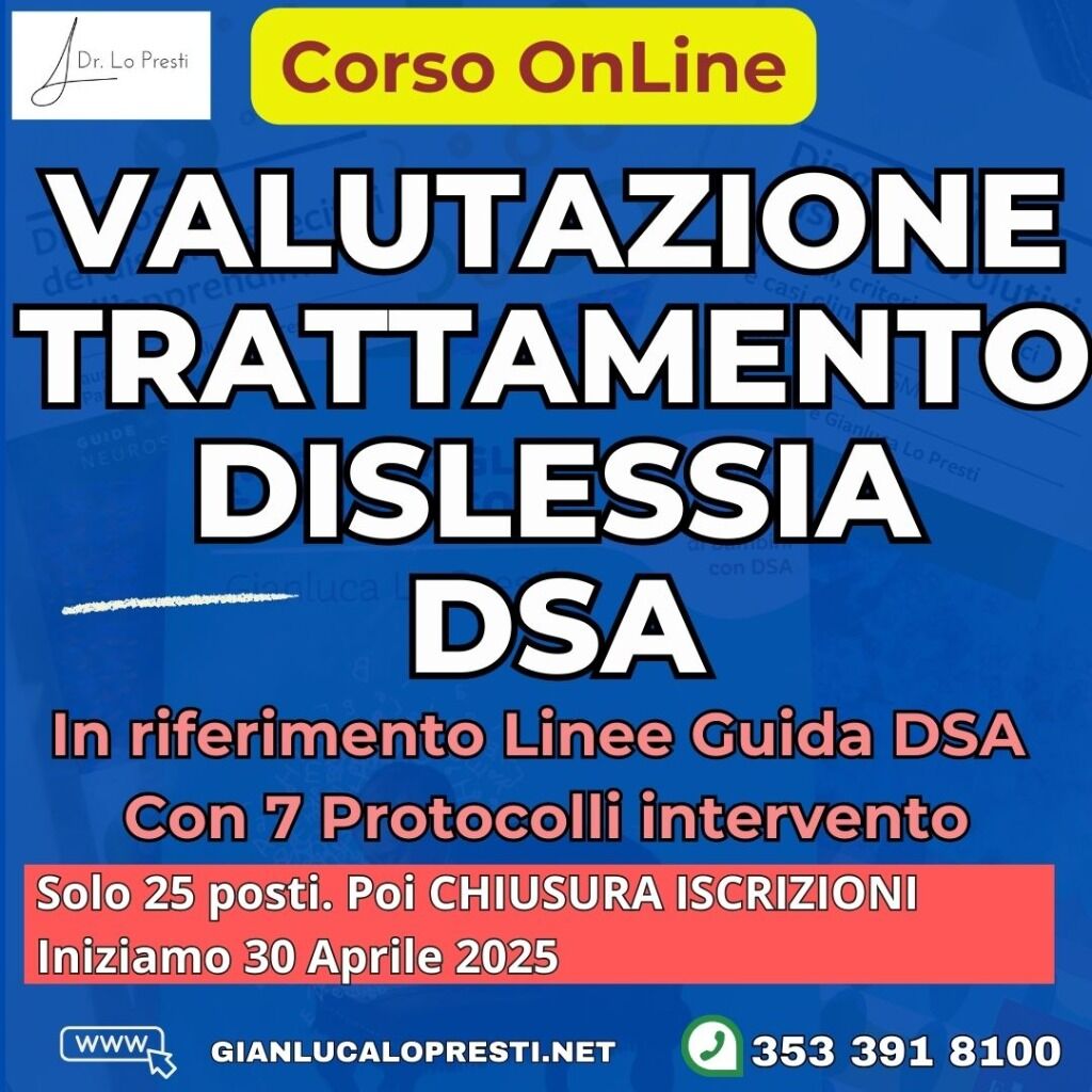📈Corso Trattamento DSA