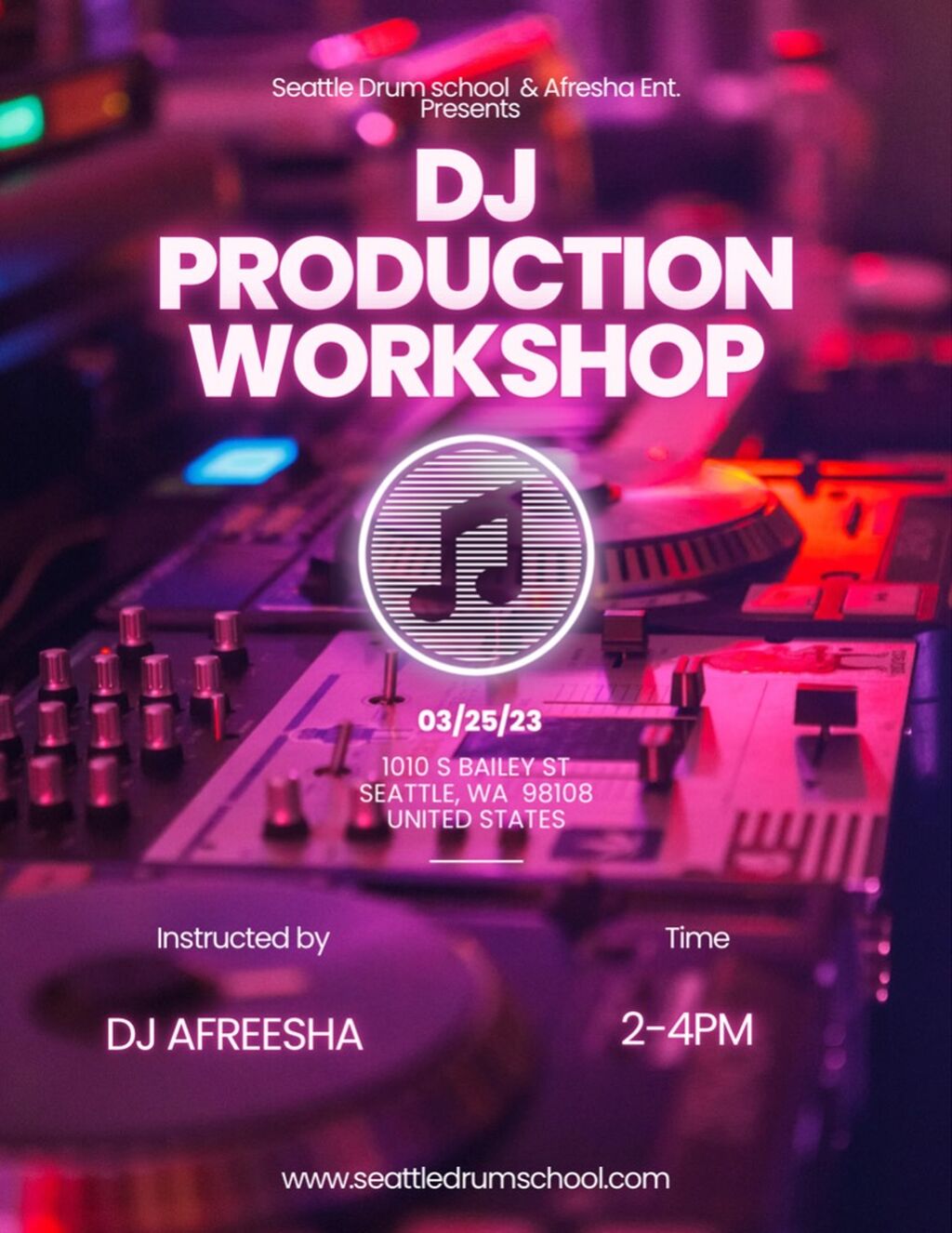 DJ WORKSHOP SIGN UP FORM 