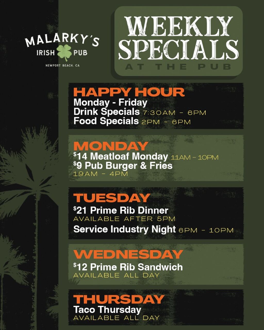 Weekly Specials