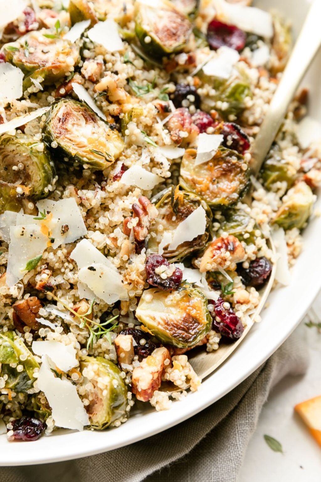 Roasted Brussels Sprouts and Quinoa Salad