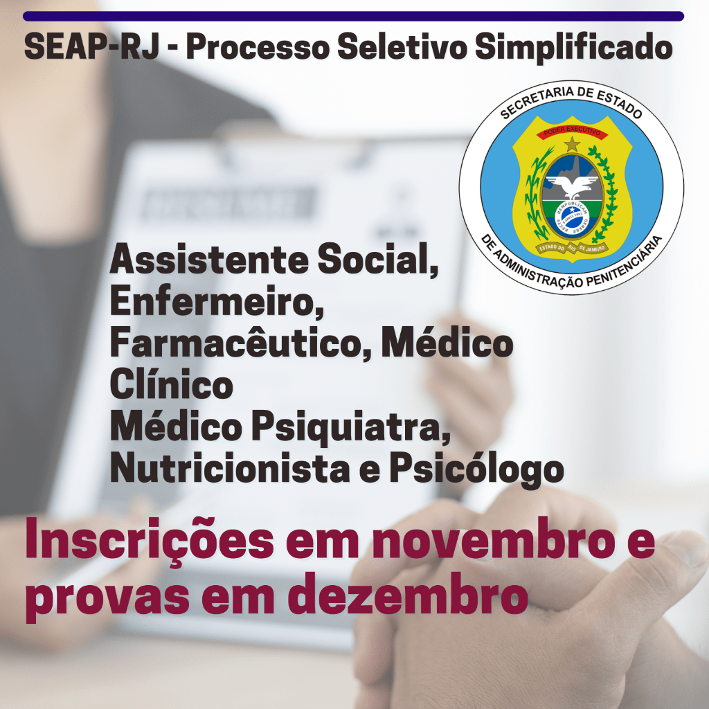 Processo Seletivo SEAP-RJ 2022