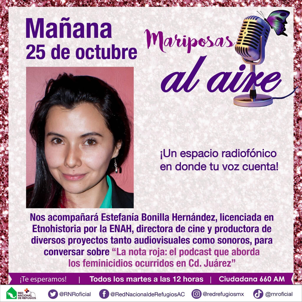 Estefania Bonilla Hernandez talks The Red Note podcast with Mariposas al aire