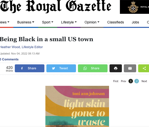Bermuda's Royal Gazette profile ~ Written by                 Heather Wood