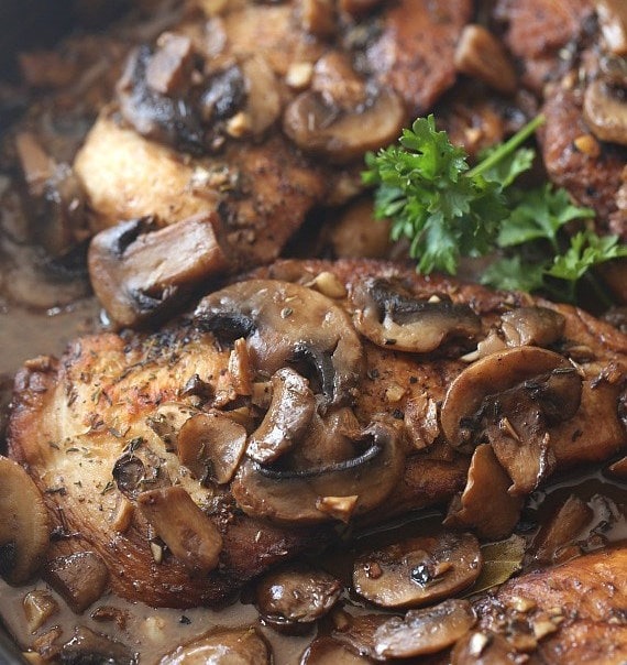 Skillet Balsamic Garlic Chicken