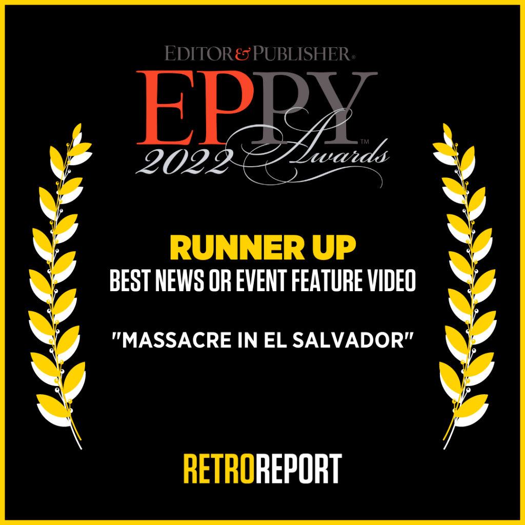 "Massacre in El Salvador" is Runner Up in 2022 EPPY AWARDS