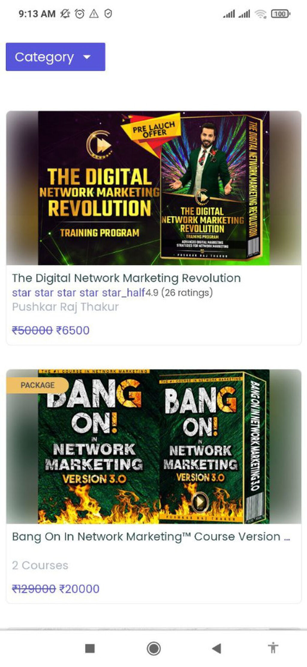 4.Digital Network Marketing Revolution By Pushkar Raj Thakur    worth Rs 50,000