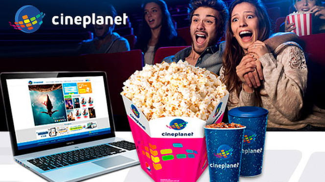 Cineplanet: s/52.90 por 2 entradas + 2 bebidas + Pop corn gigante