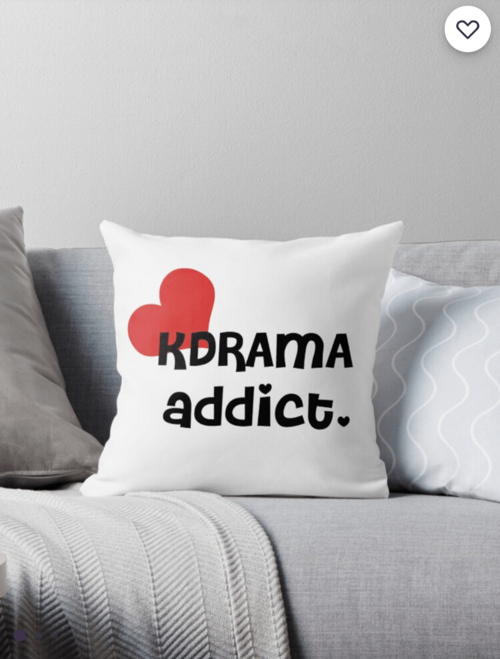 Kdrama throw pillow or cover