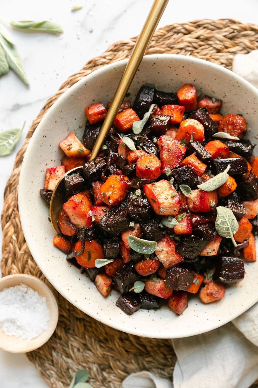 Honey Sage Roasted Root Vegetables