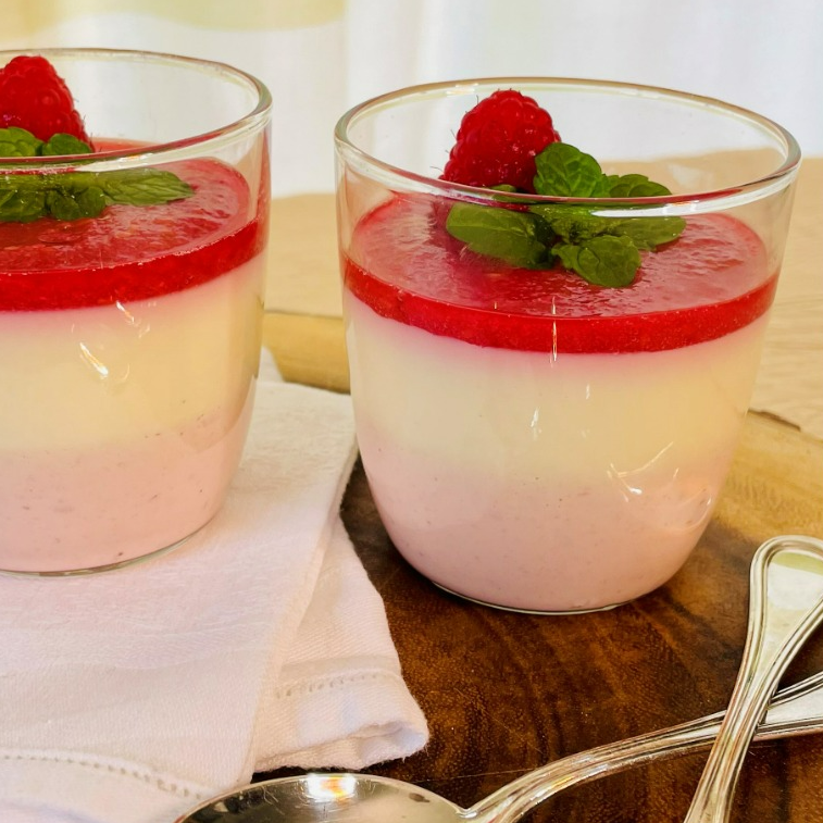 Raspberry & Vanilla Pannacotta